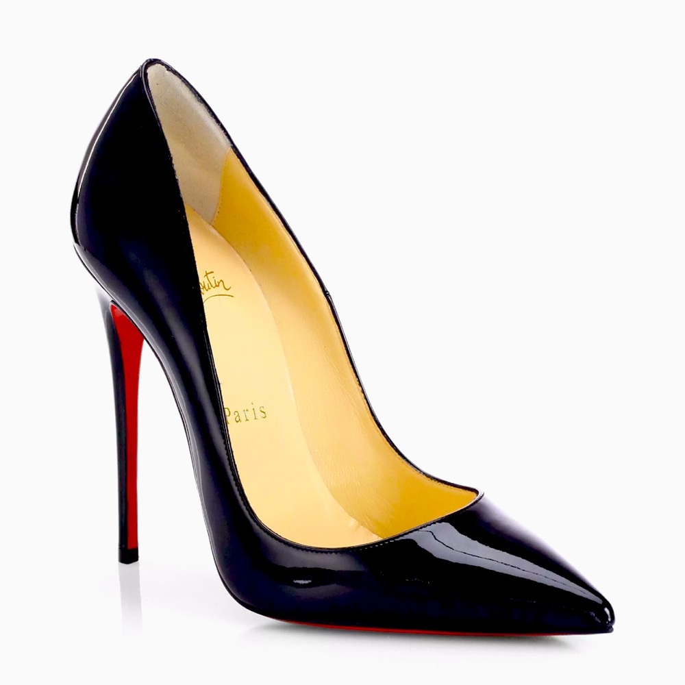 Pristine Sz 38 Red Bottom - Christian Louboutin - So Kate 120MM Patent Leathe…